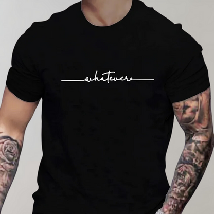 Lässiges Herren T-Shirt mit Rundhalsausschnitt und minimalistischem Print