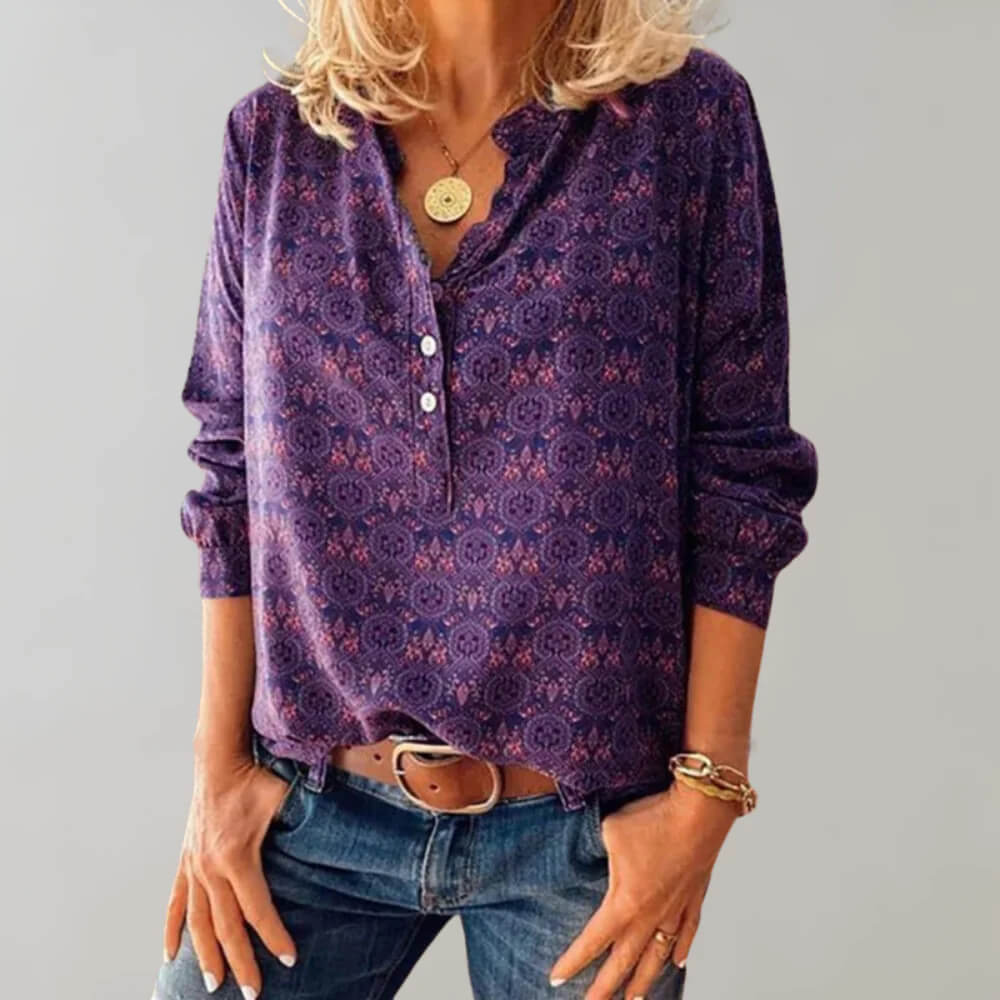 Vintage-Damenbluse mit Retro-Flair