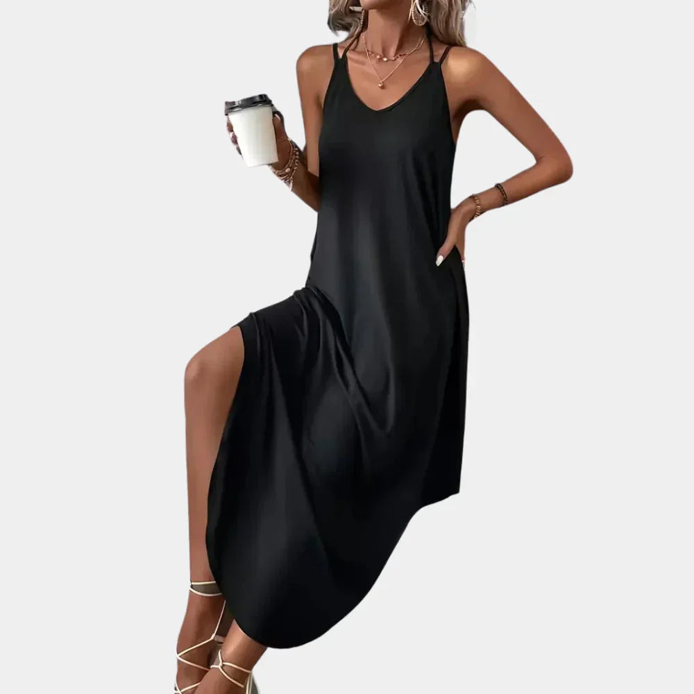 Kleid mit V-Ausschnitt