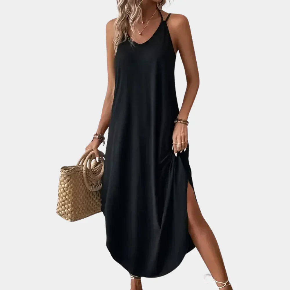 Kleid mit V-Ausschnitt