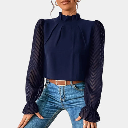 Elegante Damen Shirt mit langen Ärmeln