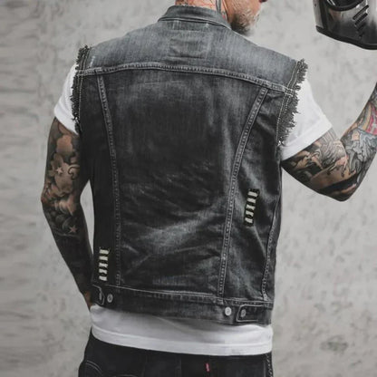 Retro Denim Herrenweste