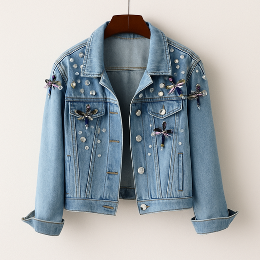Auffällige Jeansjacke für Damen