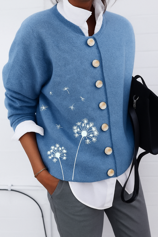 Damen kuscheliger Winter-Strickcardigan