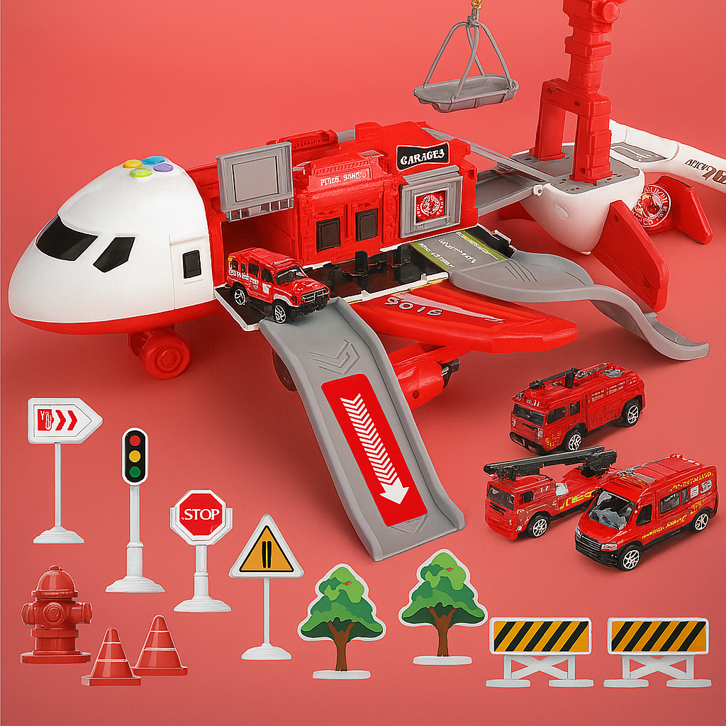 Abenteuerliches Flugzeug-Spielset für Kinder
