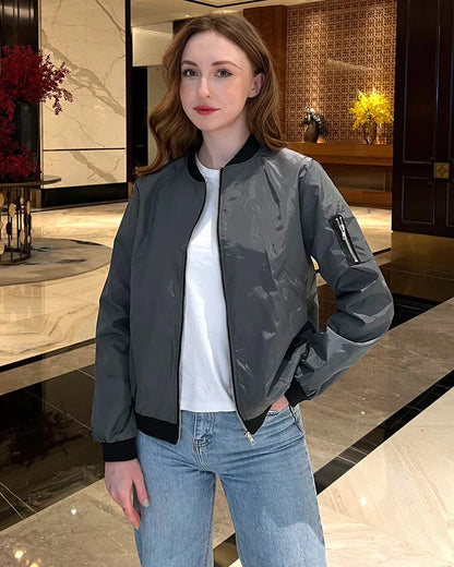 Damen klassische Bomberjacke