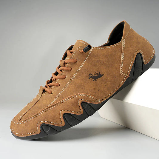 Orthopädische Herren-Wanderschuhe aus Leder mit hohem Tragekomfort