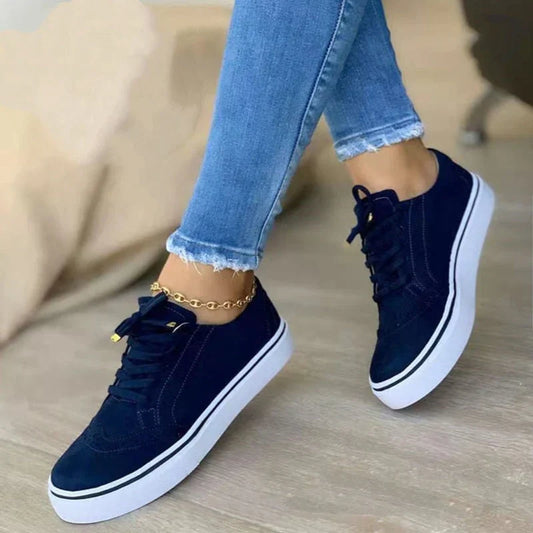 Orthopädische Damen-Sneaker mit Schnürung