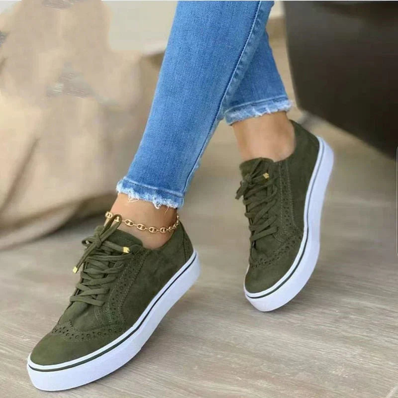 Orthopädische Damen-Sneaker mit Schnürung
