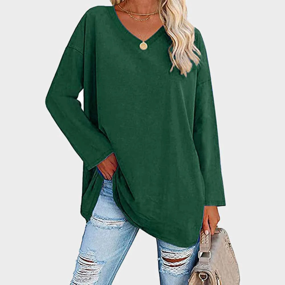 Elegantes Langarm-Top mit Femininem Schnitt
