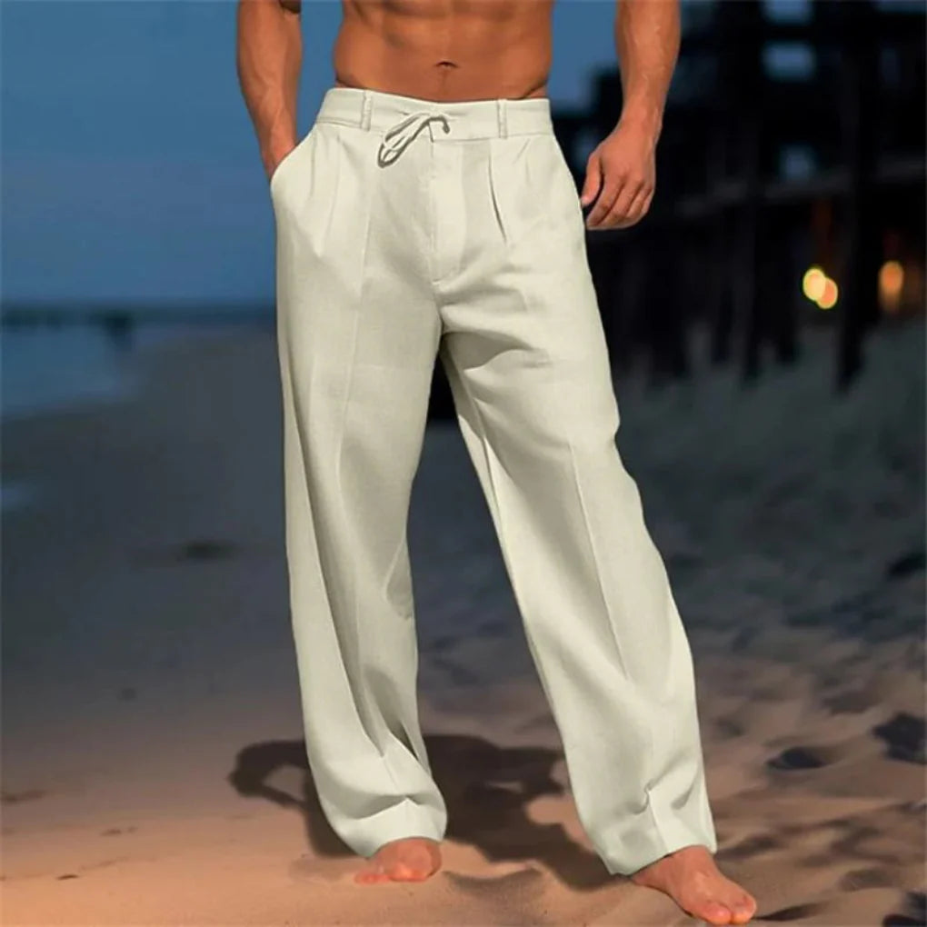 Elegante Sommer-Leinenhose für Herren