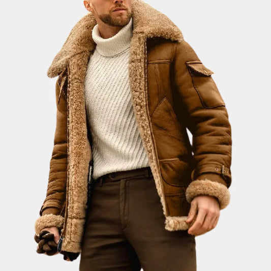 Flieger-Winterjacke aus Leder – Zeitlose Wärme mit robuster Kante