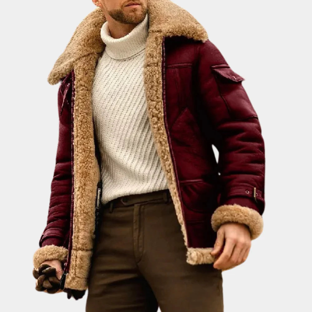Flieger-Winterjacke aus Leder – Zeitlose Wärme mit robuster Kante