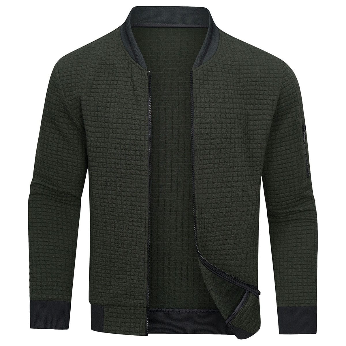 Komfortabler Herrenpullover mit Reißverschluss