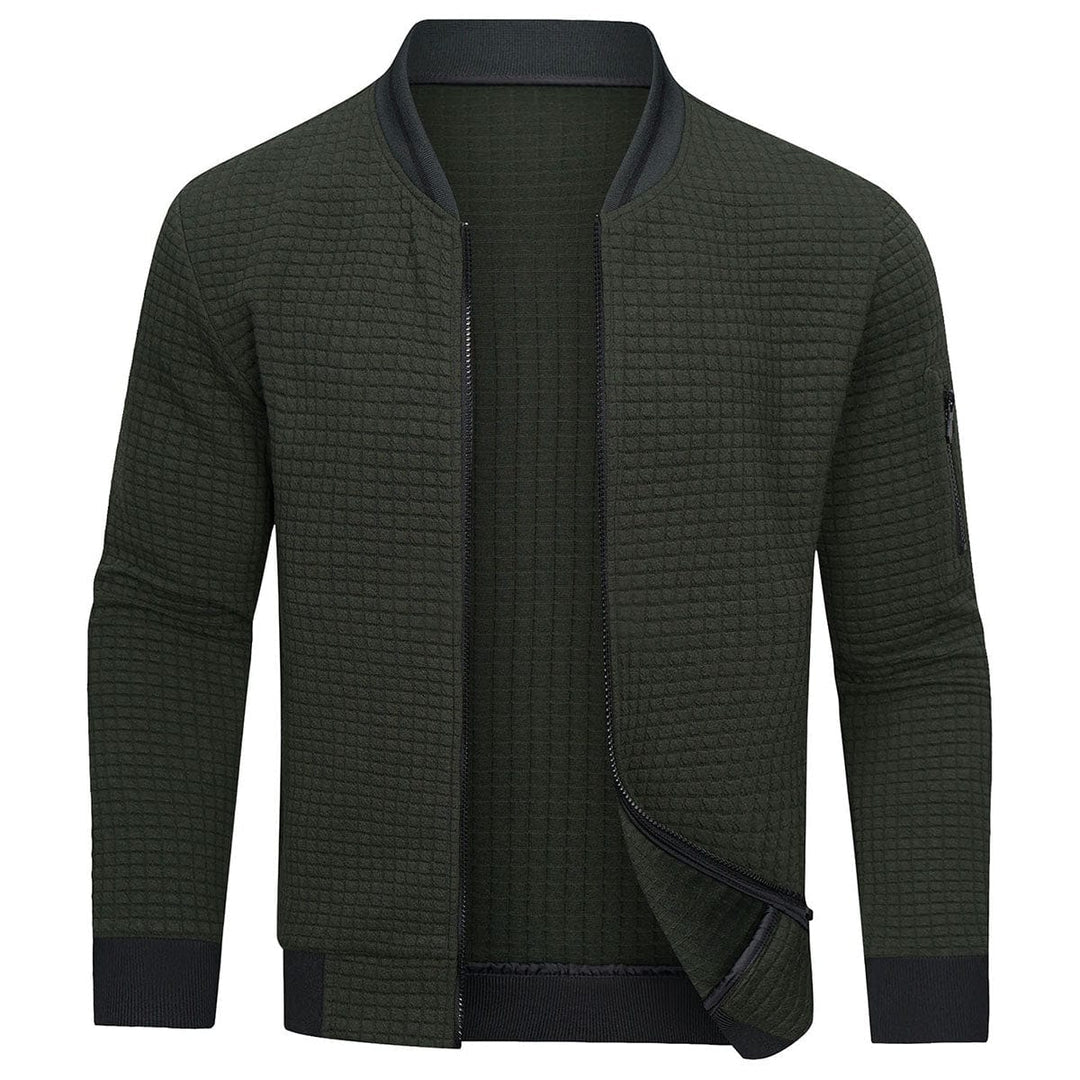 Bequemer und warmer Herrenpullover mit Reißverschluss