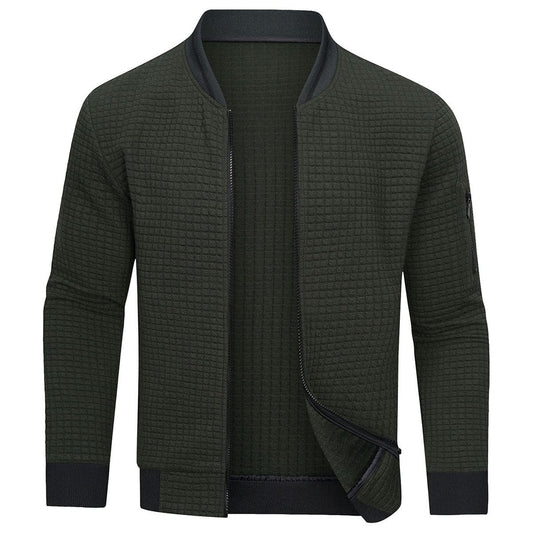 Bequemer und warmer Herrenpullover mit Reißverschluss