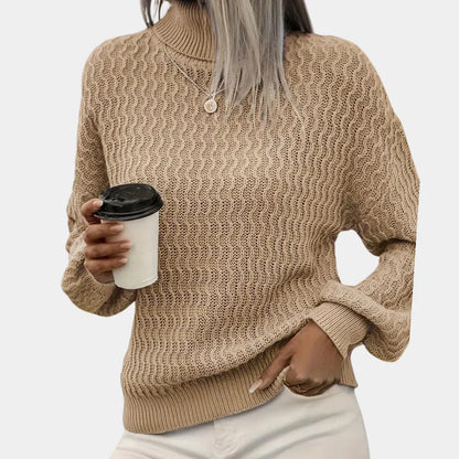 Klassischer Rollkragenpullover mit Argyle-Muster