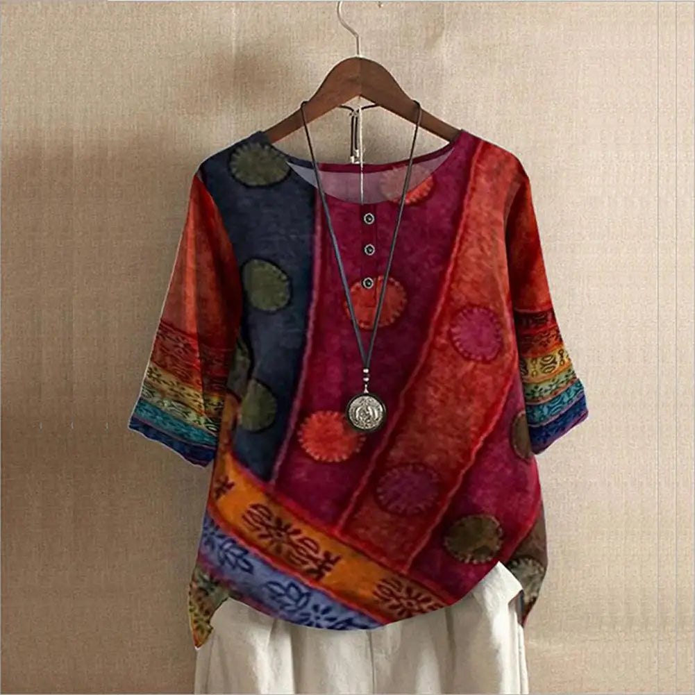 Elegantes Rundhals-Top