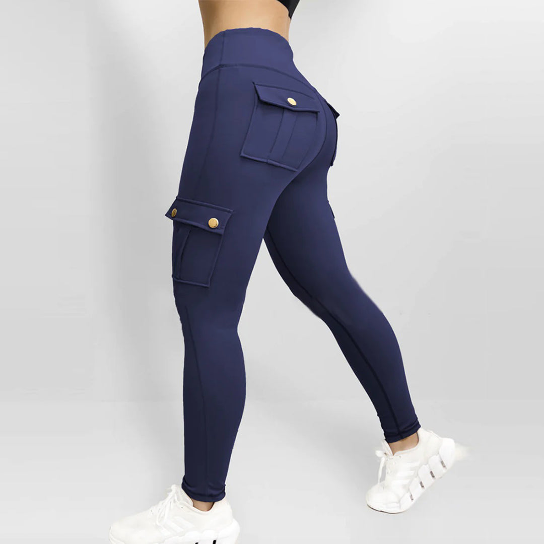 Elegante Slim-Fit-Hose mit hohem Bund