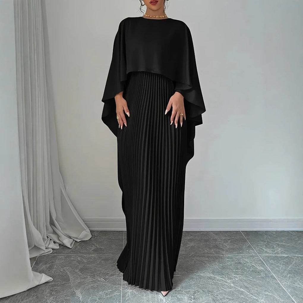Maxikleid mit hohem Halsausschnitt für Damen