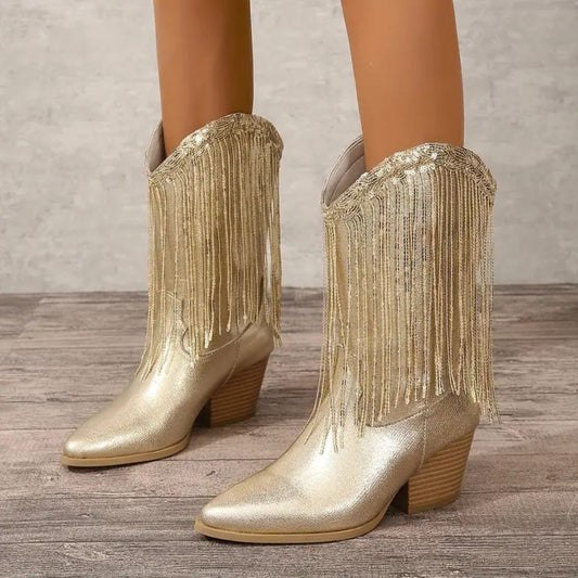 Elegante Stiefeletten mit Quaste für Mädchen