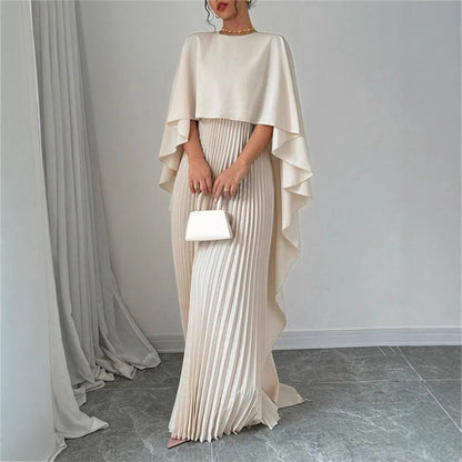 Maxikleid mit hohem Halsausschnitt für Damen