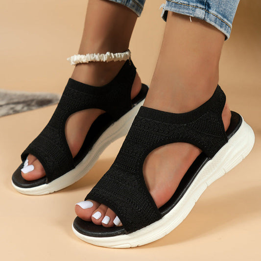 Ortho-gepolsterte Sportsandalen mit Obermaterial aus Strick