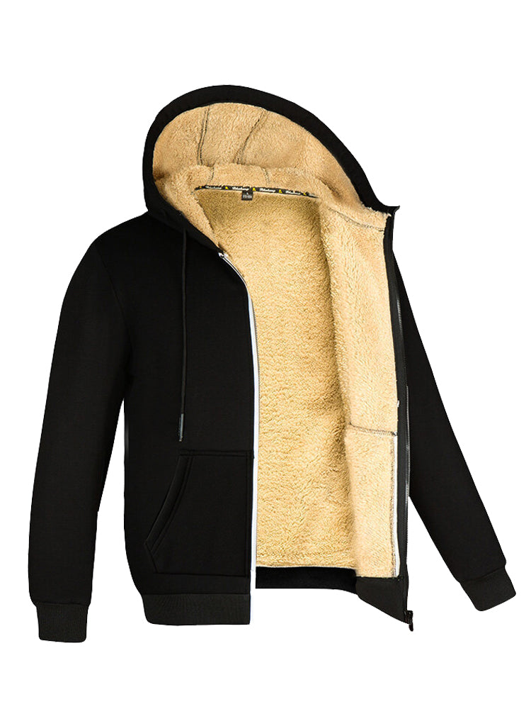 Herren-Fleece-Pullover mit Fellfutter für ultimativen Komfort