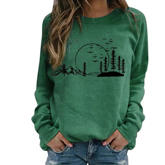 Bequemer Damen Pullover mit Rundhalsausschnitt