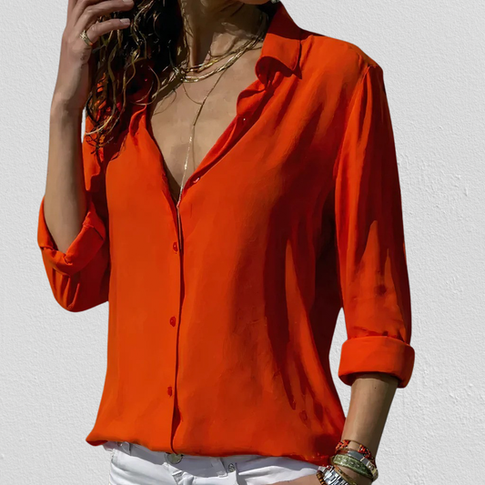 Elegante Chiffon Bluse für Damen