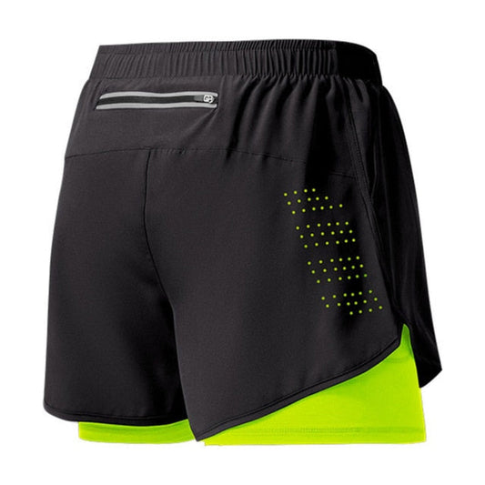 Schnelltrocknende Herren-Laufshorts mit Reißverschluss