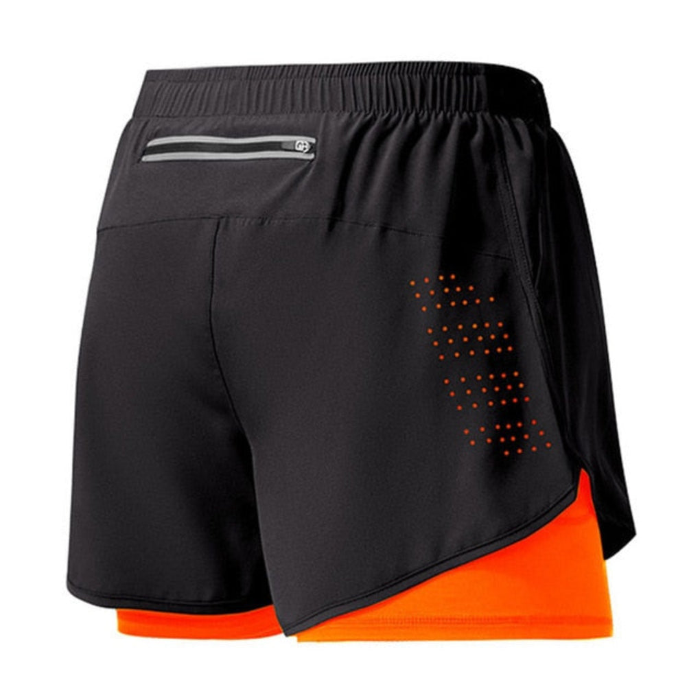Schnelltrocknende Herren-Laufshorts mit Reißverschluss