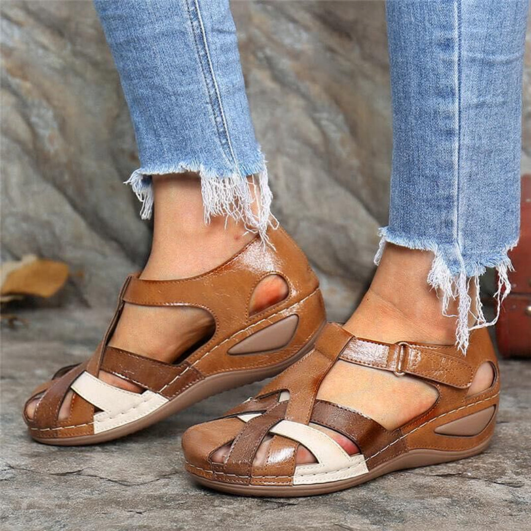 Bequeme Damen-Sandalen mit offenem Zehenbereich