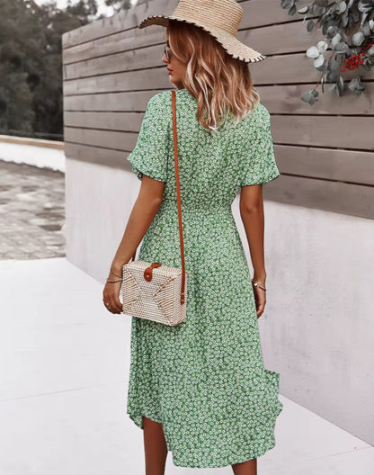 Luftige Maxi-Jurk mit Blumenprint und Bohemian Flair