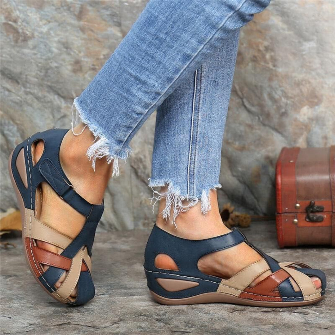 Bequeme Damen-Sandalen mit offenem Zehenbereich