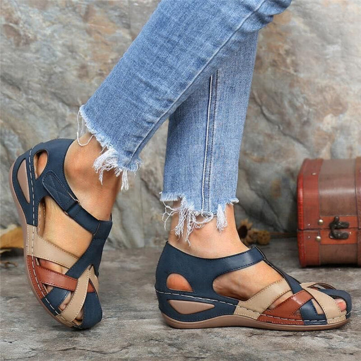 Bequeme Damen-Sandalen mit offenem Zehenbereich