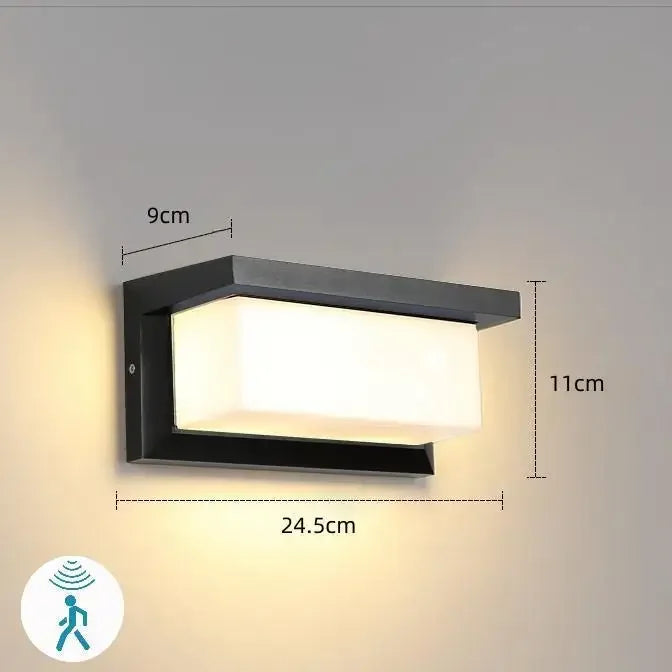 LED-Außenwandleuchte mit Bewegungsmelder