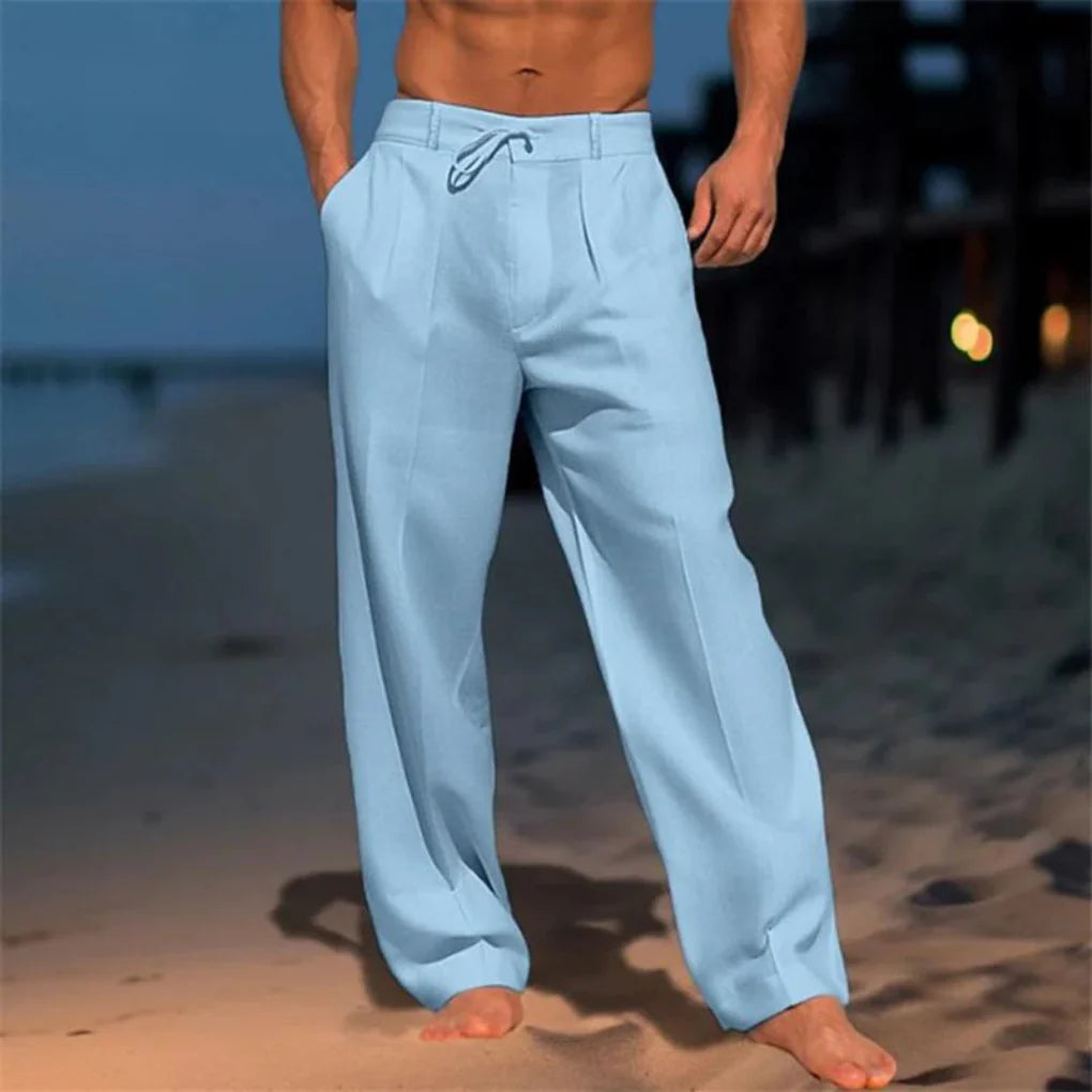 Elegante Sommer-Leinenhose für Herren