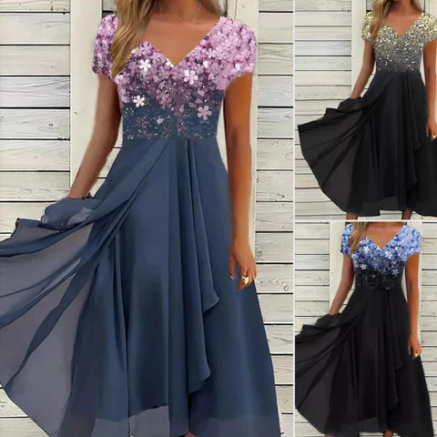 Luftiges Sommerkleid mit Vintage-Print