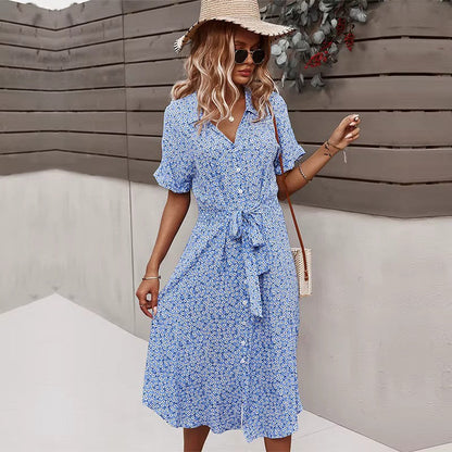 Luftige Maxi-Jurk mit Blumenprint und Bohemian Flair