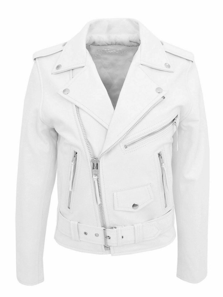 Herren-Motorradjacke mit Stehkragen