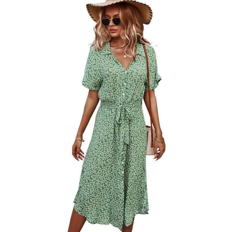 Luftige Maxi-Jurk mit Blumenprint und Bohemian Flair