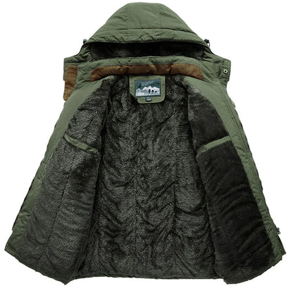 Stylischer Wintermantel mit Kapuze für Herren