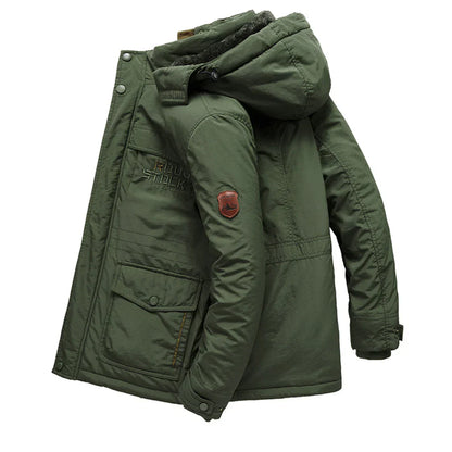 Stylischer Wintermantel mit Kapuze für Herren