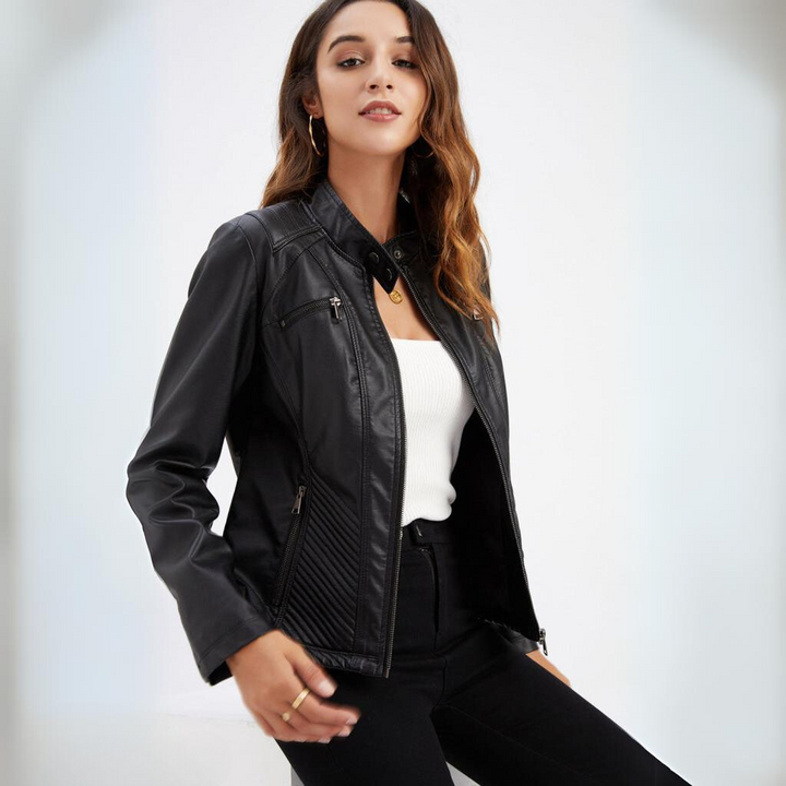 Stilvolle und einzigartige Damen-Lederjacke