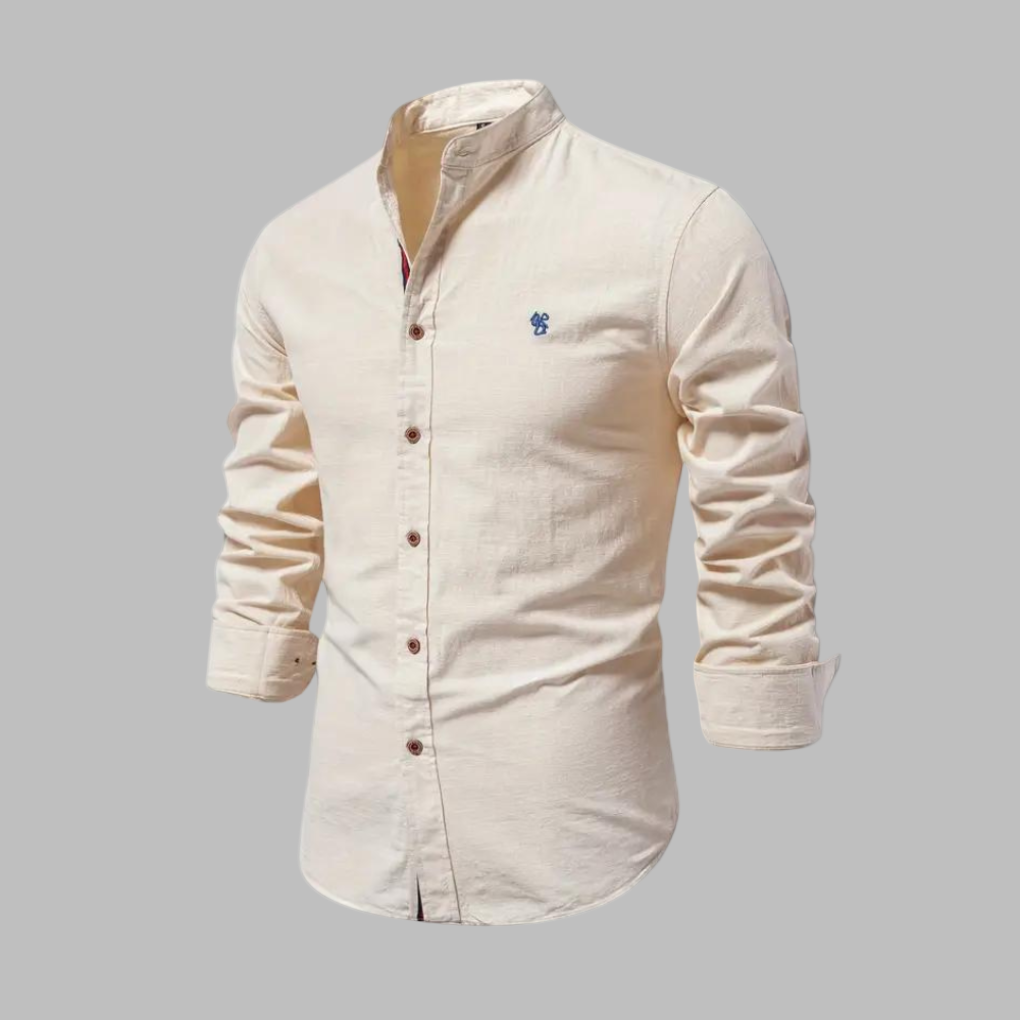 Trendiges Langarm-Poloshirt für Herren
