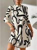 Elegantes Sommerkleid mit Spitzenärmeln und taillierter Passform