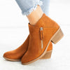 Orthopädische Damenstiefel mit Reißverschluss in Knöchellänge