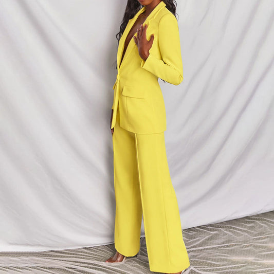 Elegantes Blazer- und Hosen-Set für Damen