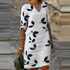 Sommerliche Bluse mit Knopfleiste und zartem Muster